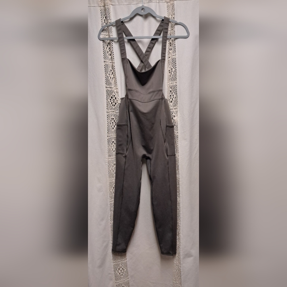 FP Movement by Free People My High Onesie In Charcoal Brown Size S
